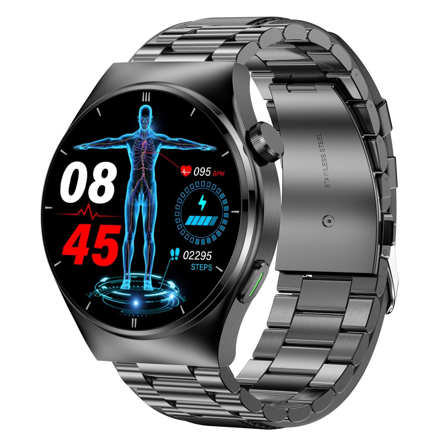 F320 laser therapy Bluetooth call uric acid lipids watch non invasive blood sugar heart rate body temperature smart watch by eprolo