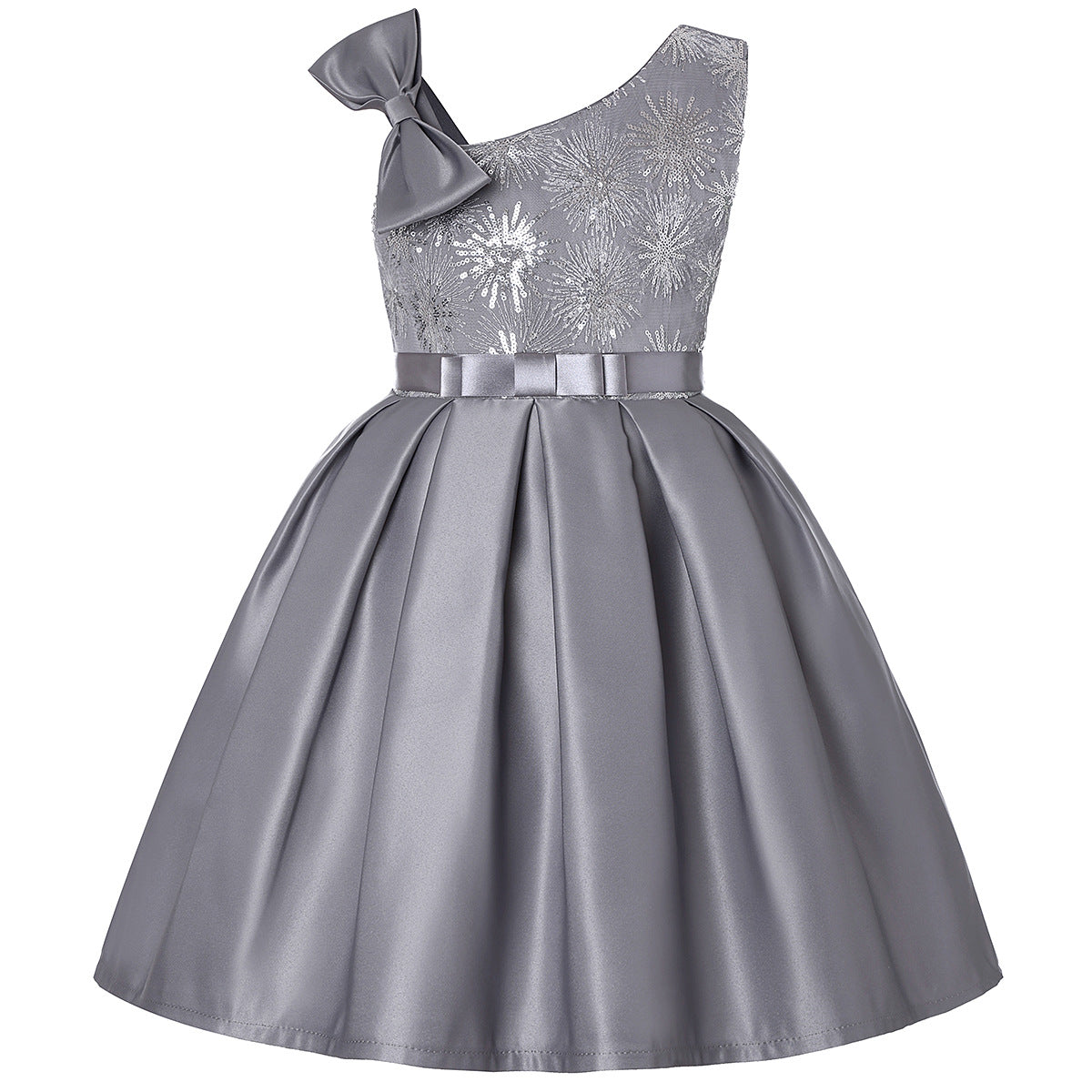 New Children Shirt Party Sequins Dress by DERILUJA LLC