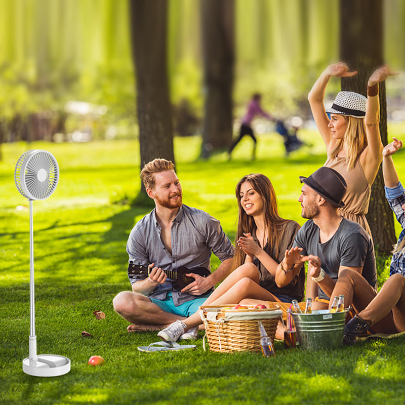 Outdoor Tools Telescopic Folding Table Fan Multi-Function Desktop USB Charging Fan Adjustable Angle Travel Outdoor Gadget by eprolo