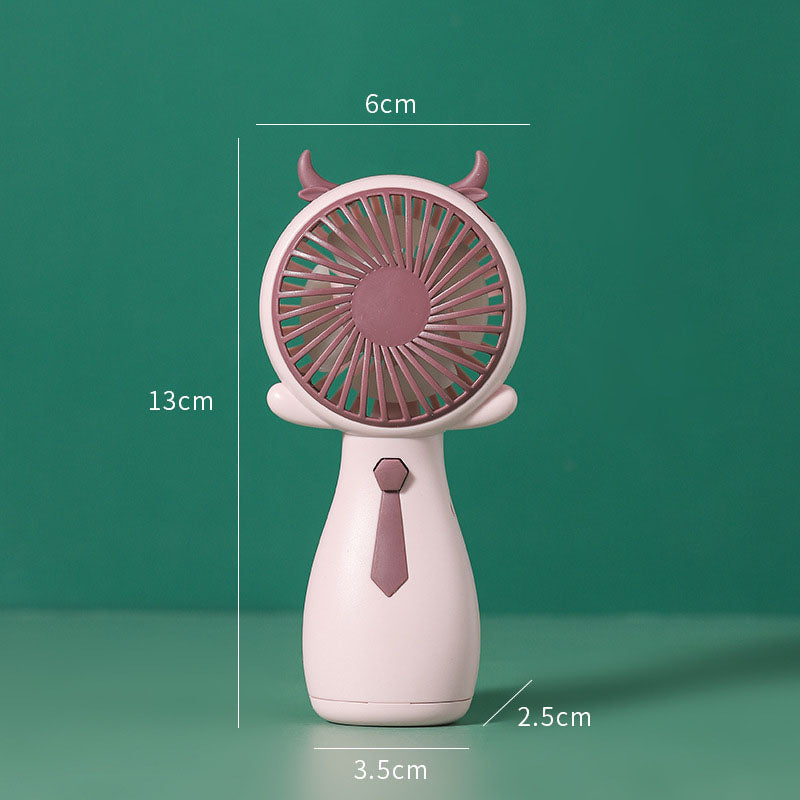 Girls Fan Cute Fan Antlers Small Fan Handheld Fan Mini Portable Fan Company Gift Fan by eprolo