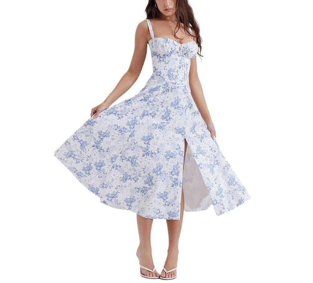 Ladies Fashion summer dresses women maxi floral slip backless womens dresses elegant by eprolo