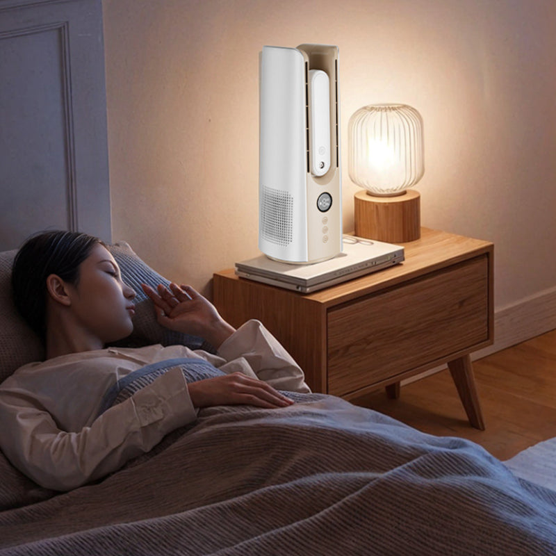 2025 NEW Portable Tower Fan – 6 Speeds, Mist Bladeless, for Bedroom/Living Room/Office by eprolo