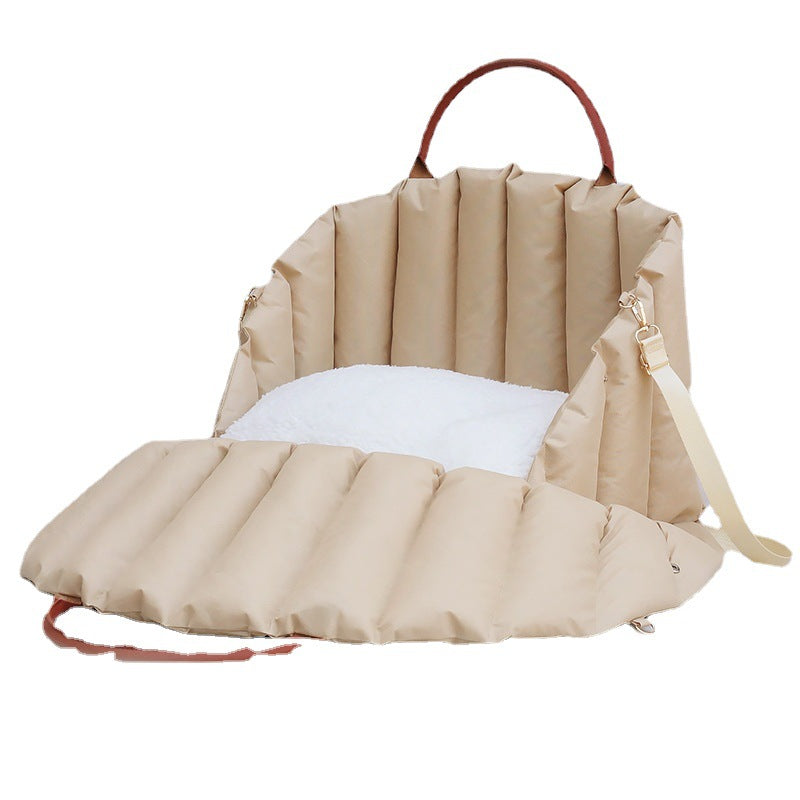 Pet Nest Travel Cat Nest Dog Nest Cage Mat Handbag Car Dual Use Winter Warmth by eprolo