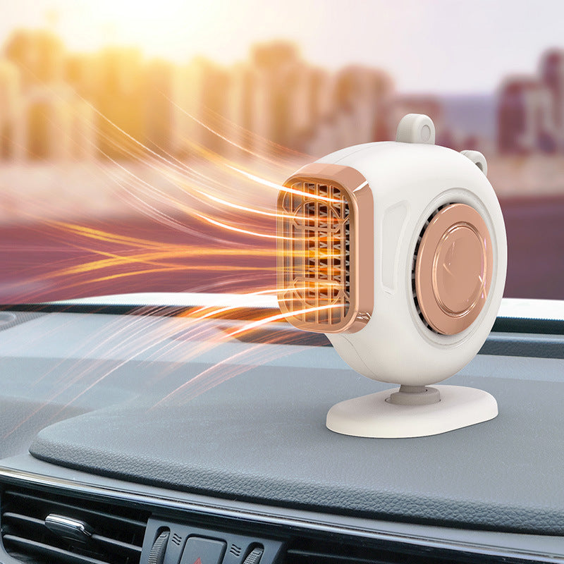 Small Sun Car Mounted Heater 12V/24V Car Heater Car Creative Fast Heating Mini Hot Fan by eprolo