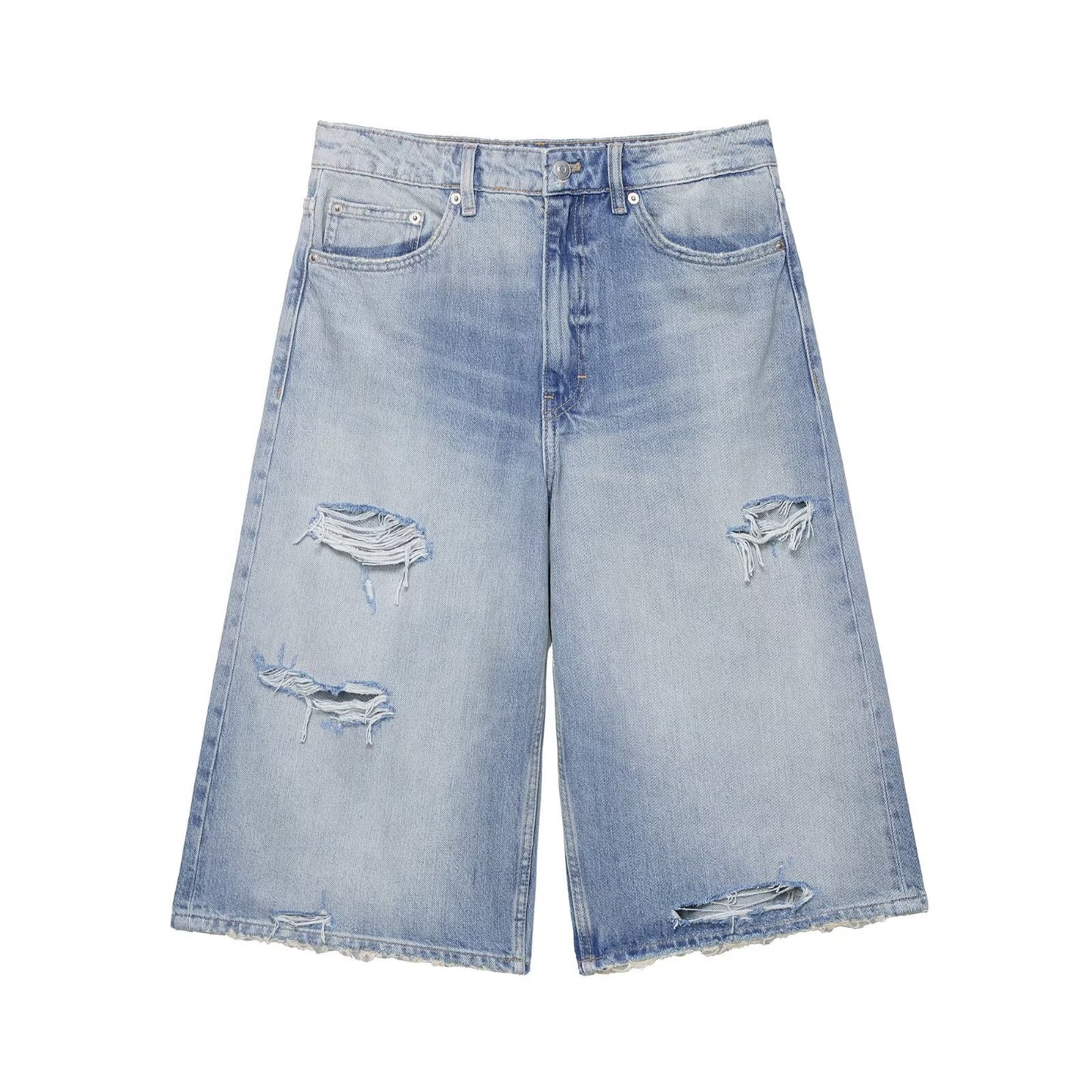 Loose denim casual shorts by eprolo