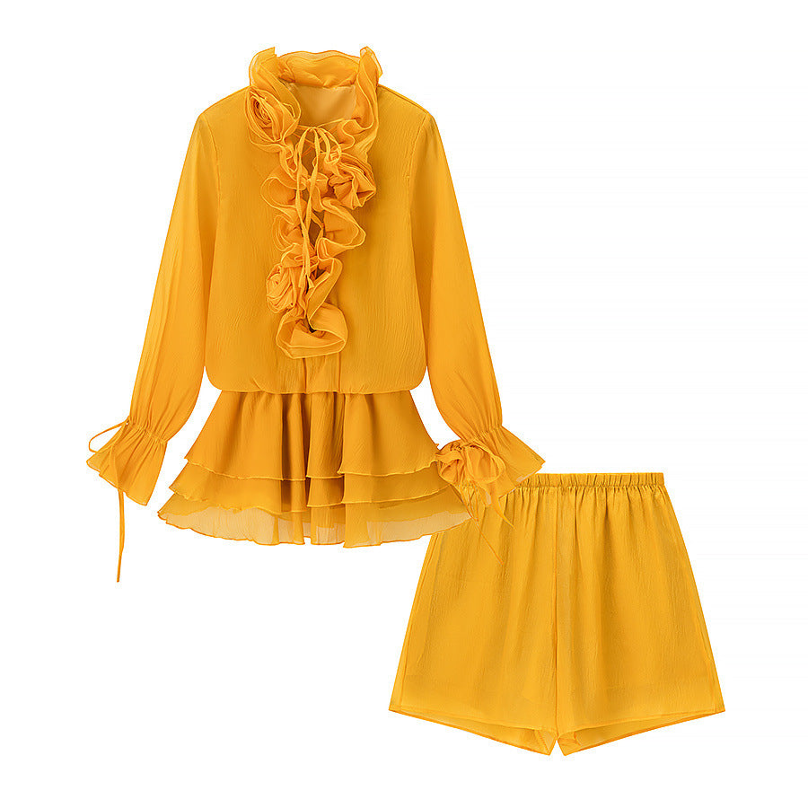 Flower top+shorts set by eprolo