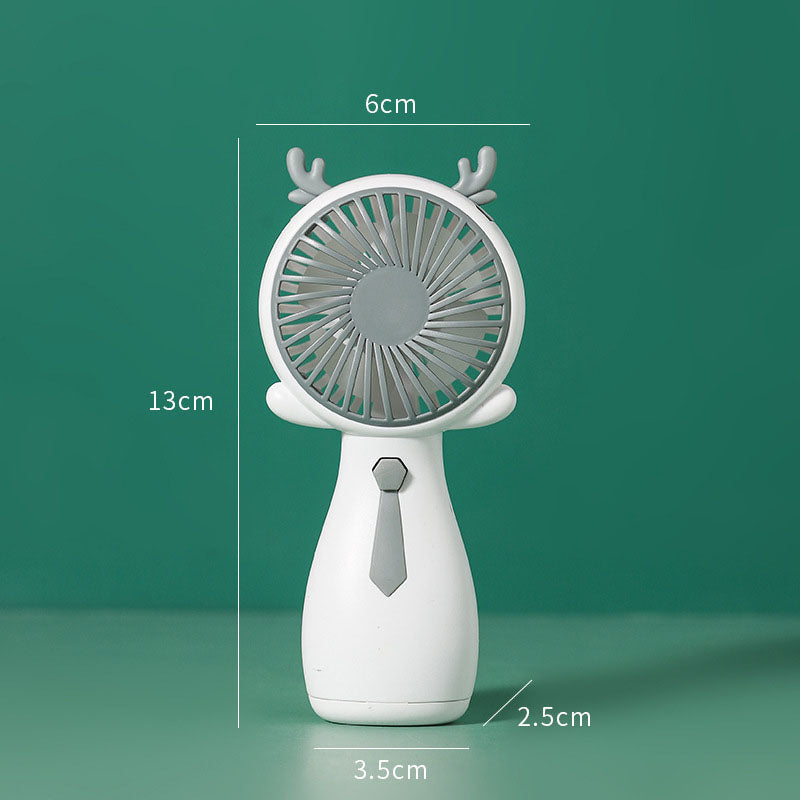 Girls Fan Cute Fan Antlers Small Fan Handheld Fan Mini Portable Fan Company Gift Fan by eprolo