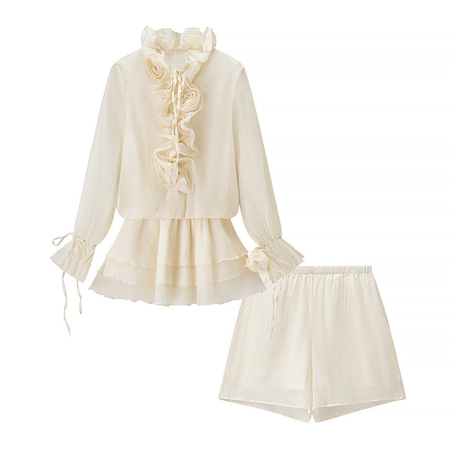 Flower top+shorts set by eprolo