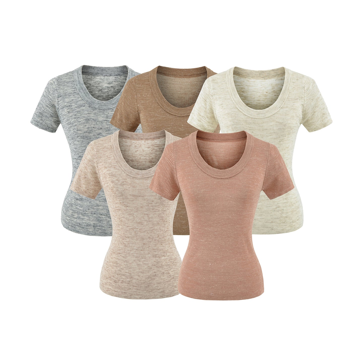 U-neck short sleeved top by eprolo