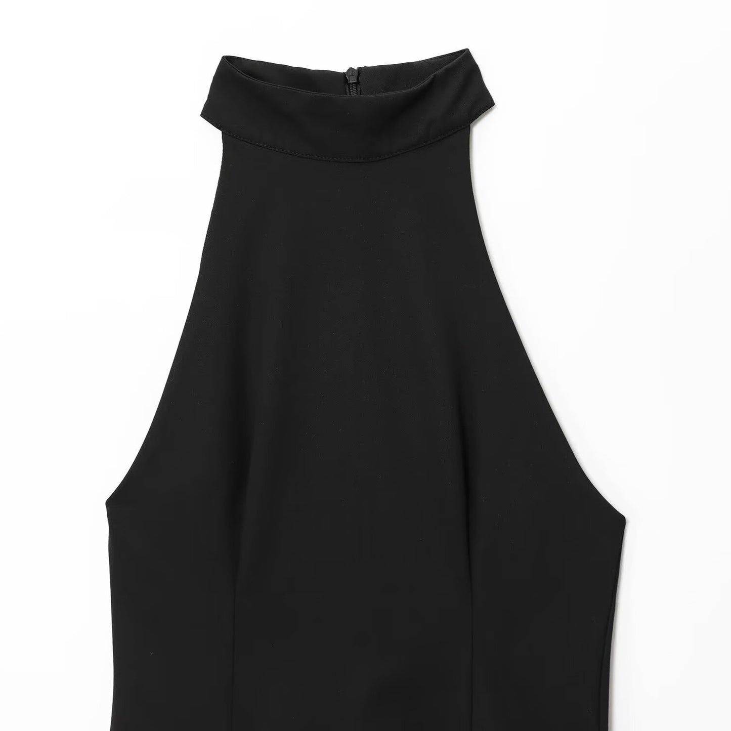 Pure Desire Wind Sleeveless Wrinkled Hanging Neck Collar Dress by eprolo