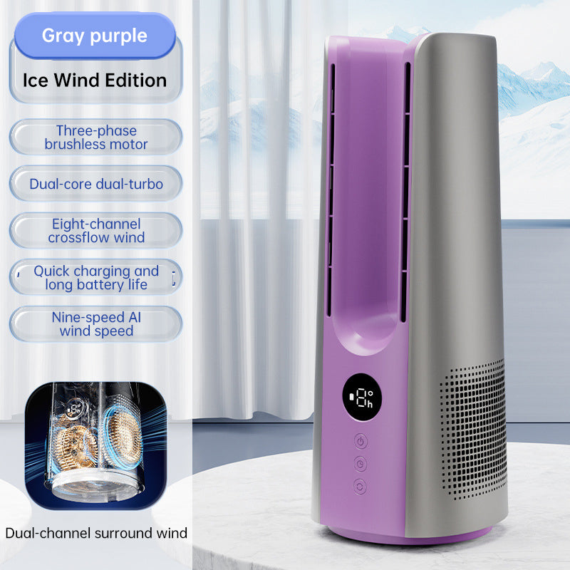 2025 NEW Portable Tower Fan – 6 Speeds, Mist Bladeless, for Bedroom/Living Room/Office by eprolo