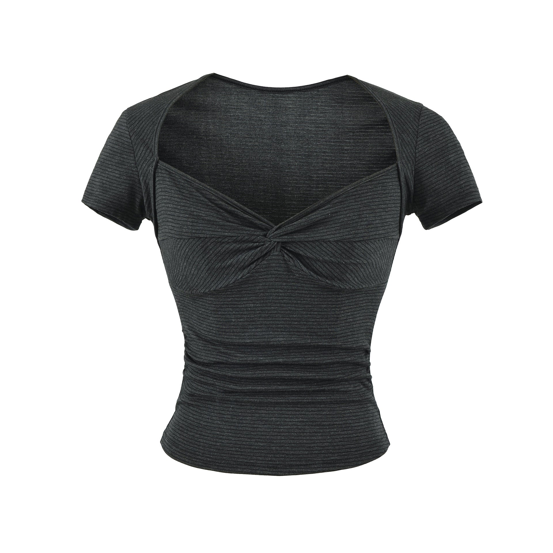 Square neck short sleeved T-shirt for women by eprolo