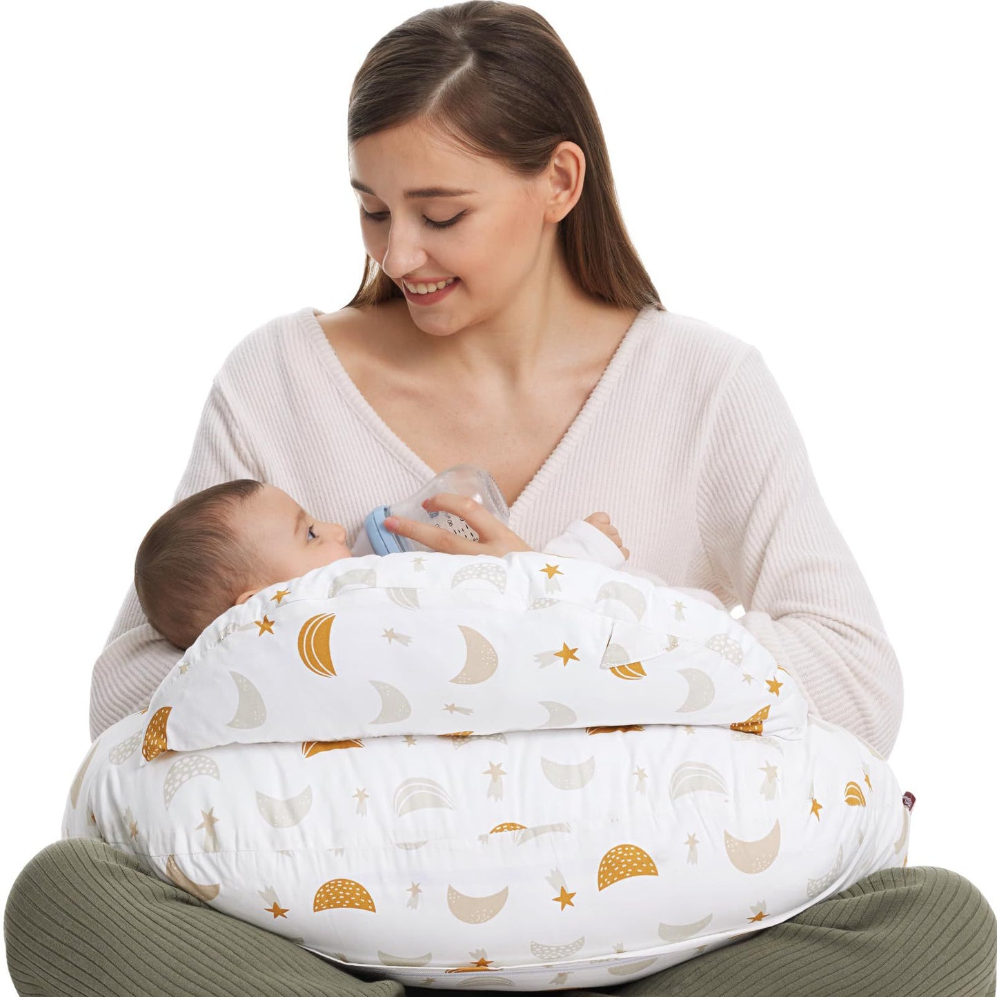 Nursing pillow baby pillow feeding pillow multifunctional detachable pregnant woman pillow breastfeeding by eprolo