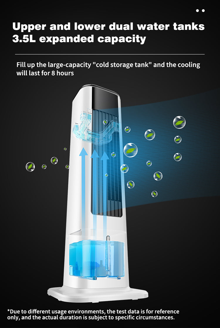 Cooling and heating fan dual-use refrigeration fan tower household water-cooled small air conditioner whole house heater heater by eprolo