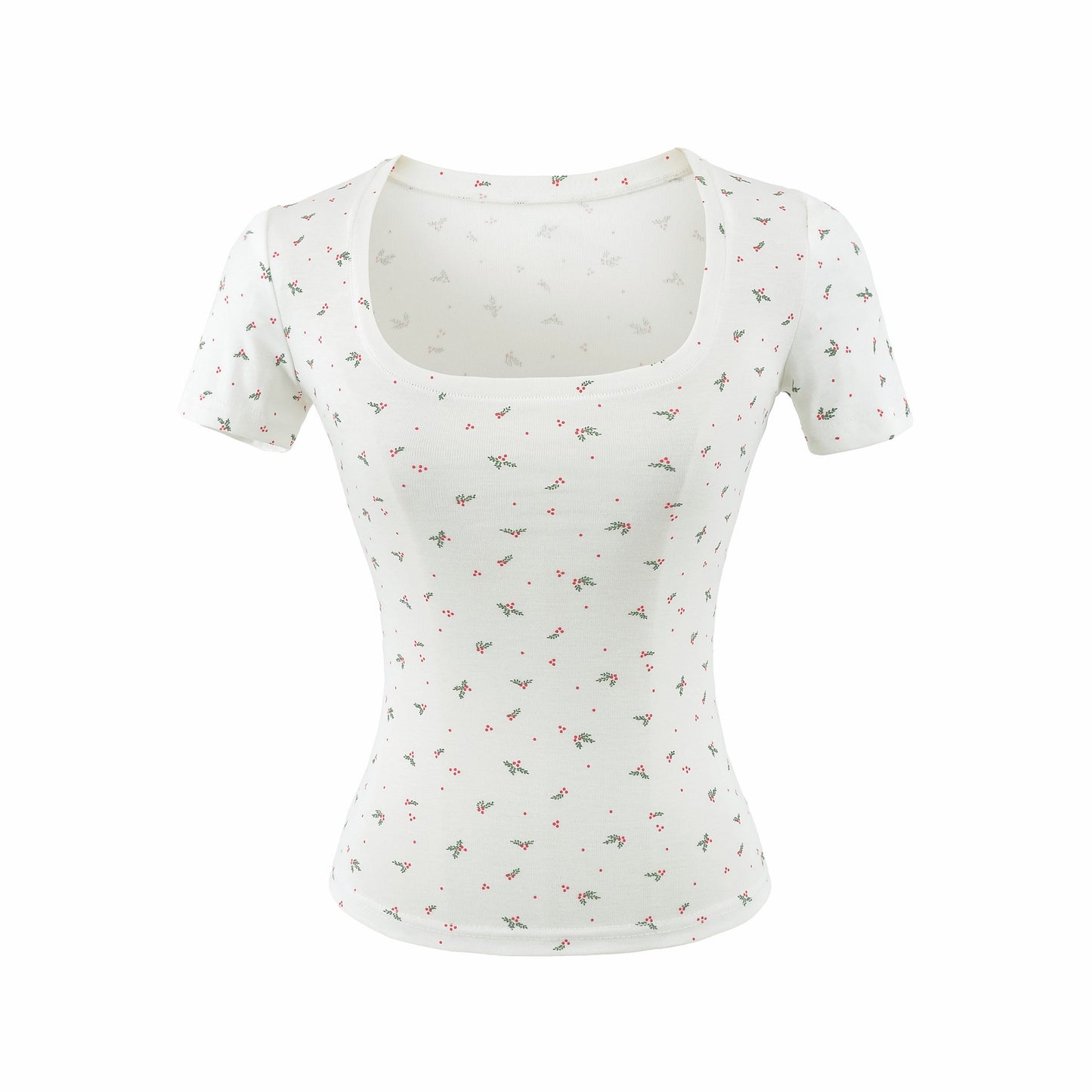 U-Neck Short Sleeve T-Shirt for Women by eprolo