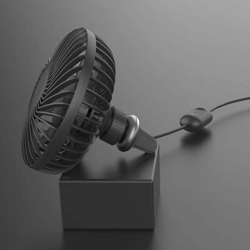Summer Car Small Fan Car Air Conditioning Vent Creative Car Multi-Function Electric Fan USB Car Electric Fan by eprolo