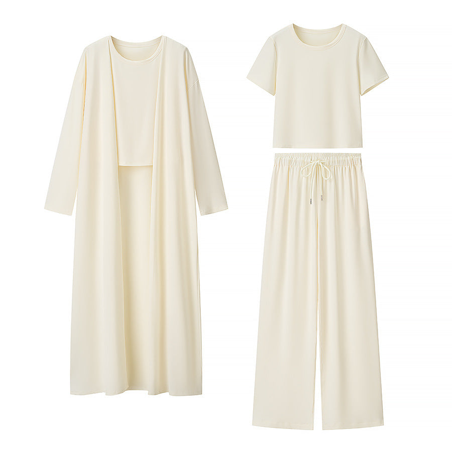 Knitted sweater three piece set