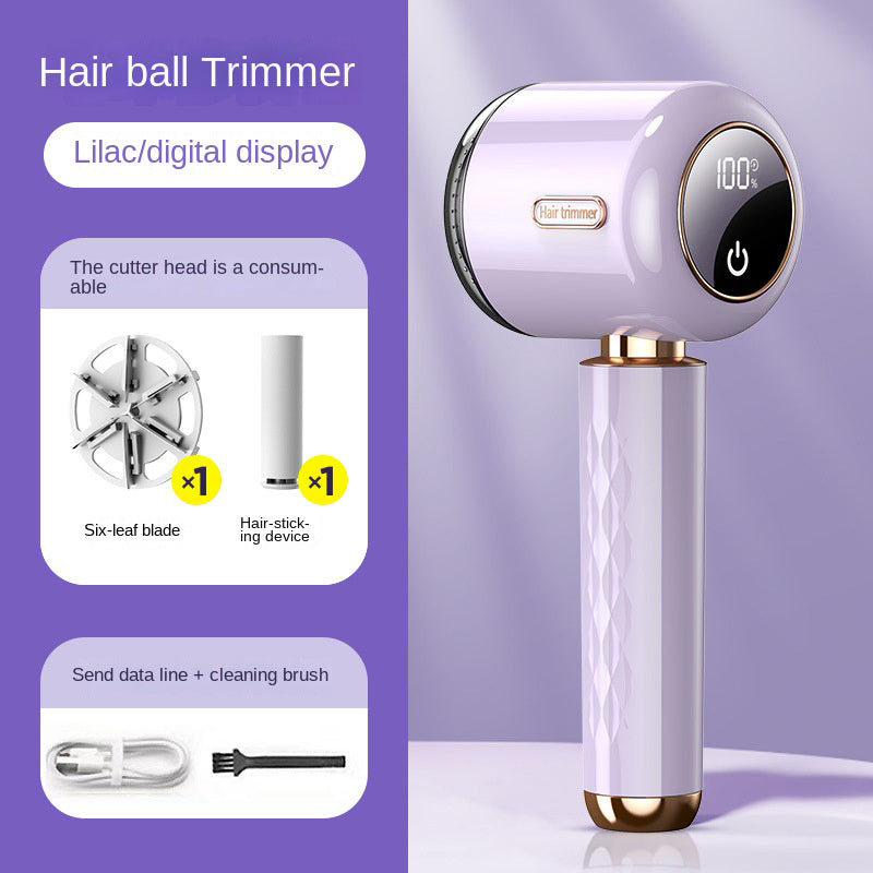 Fuzz Trimmer with Digital Display for Home Use, Rechargeable Sweater Defuzzer and Hair Remover 2-in-1 by eprolo