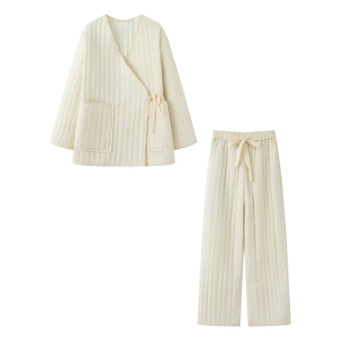 Loose casual cotton suit set by eprolo