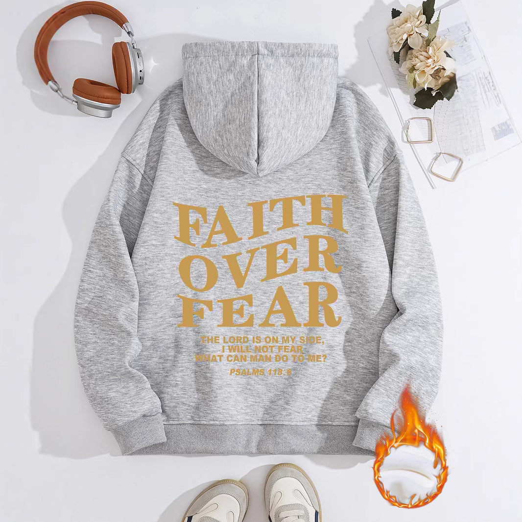 FAITH OVER FEAR Women's Hoodie by eprolo