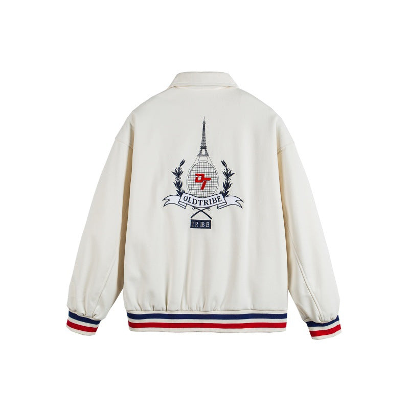 Streetwear Embroidered Printed Loose Casual Sport Jacket by eprolo
