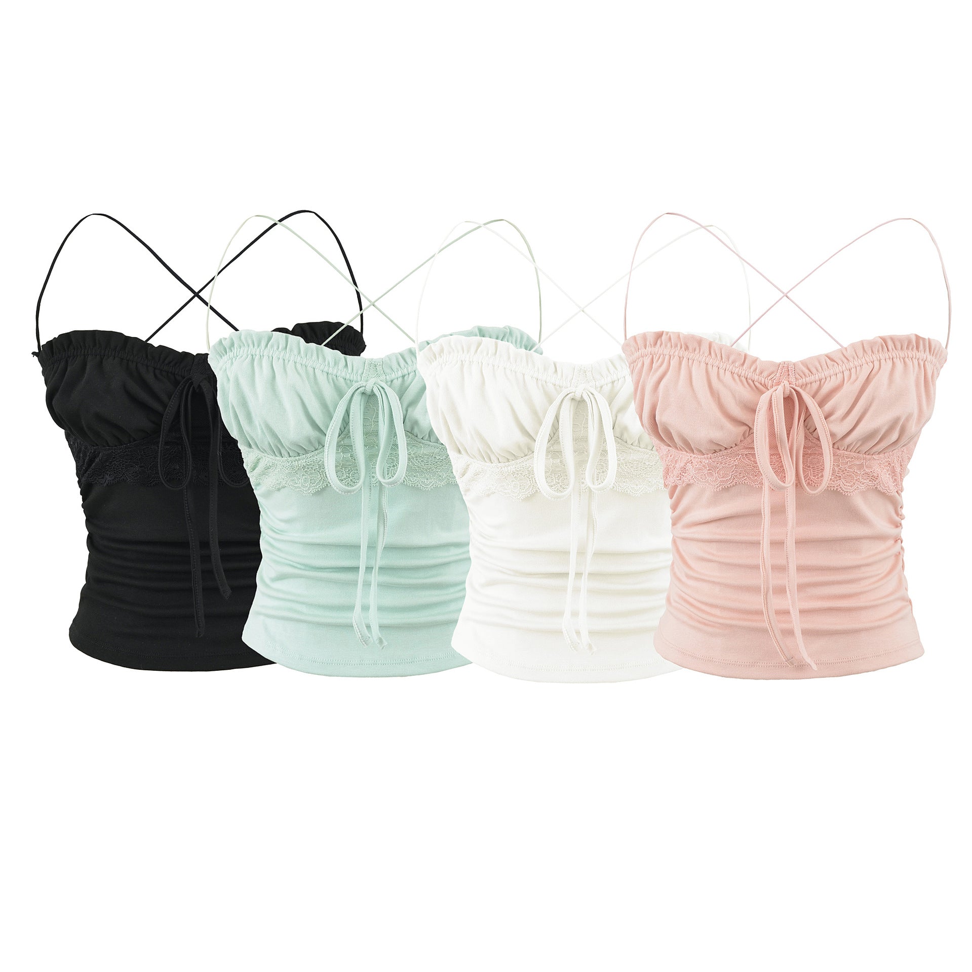 Slim fit lace up top for women by eprolo
