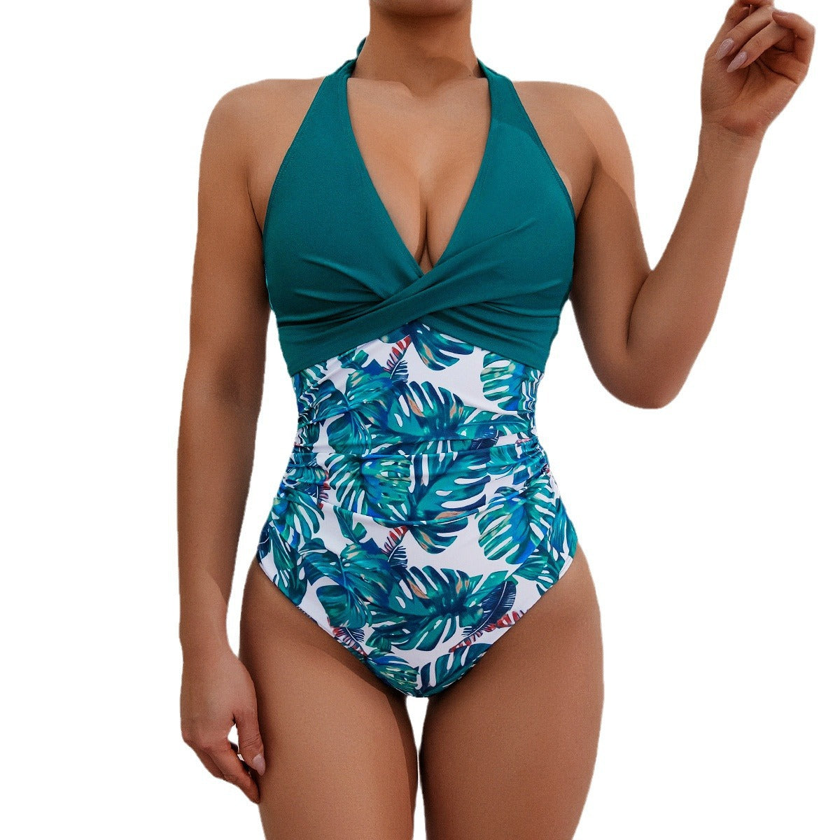 High-Waisted One-Piece Sexy Bikini Swimsuit for Women by eprolo