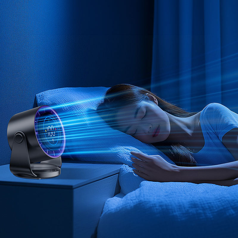 2025 New 100-Speed High - Speed Circulating Fan for Home. 6 - Inch Charging Digital Display, Turbo Desktop Electric Fan by eprolo