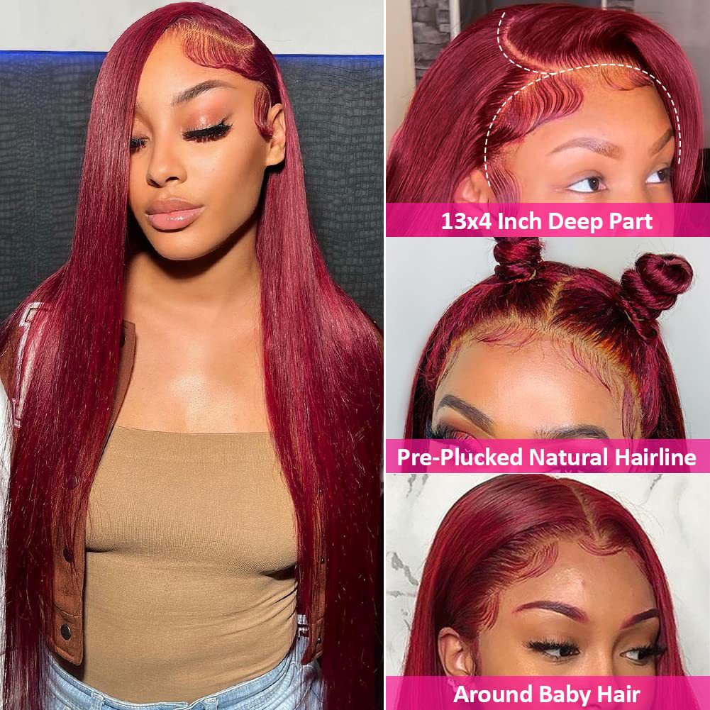200 Density Straight Human Hair Wigs by eprolo