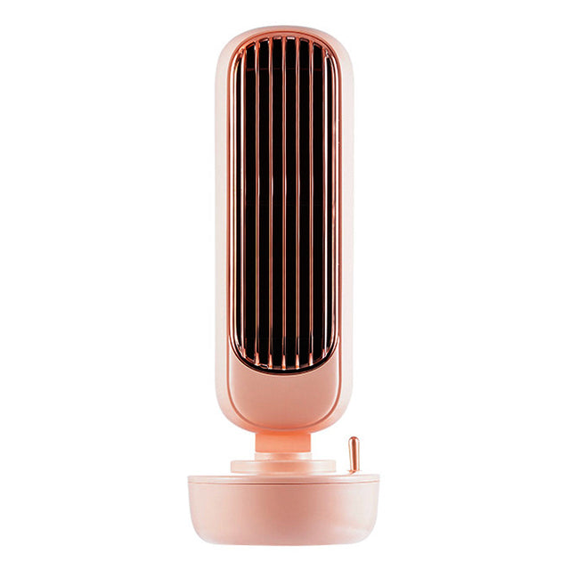 Retro Humidification Tower Fan Creative Two-In-One Spray Fan Desktop USB Integrated Humidification Fan by eprolo