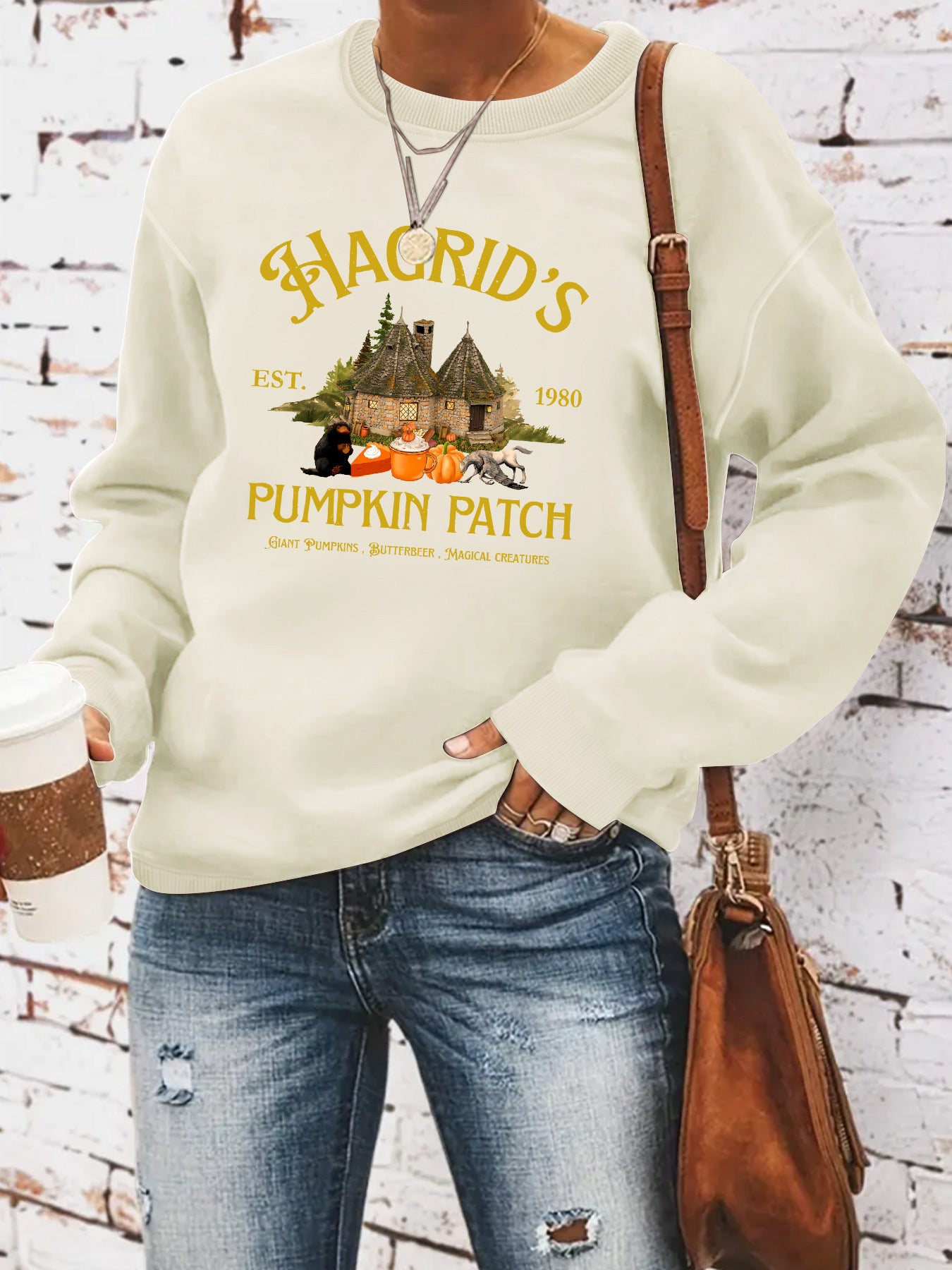 HAGRID'S print on hoodie by eprolo