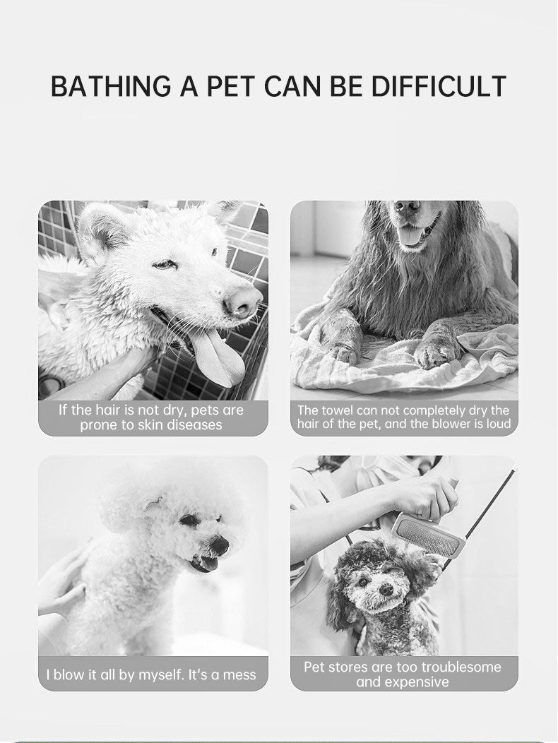 Smart Pet Hair Dryer Dog Golden Retriever Cat Grooming Hairdressing Blow & Comb Silent No Harm Pet Cleaning Supplies Pet Product by eprolo