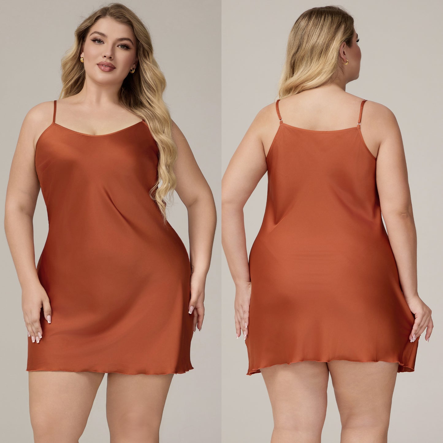 Elegant Satin Chiffon Sleepwear for Women, Summer Strap Sexy Nightdress, Simple Home Wear by eprolo