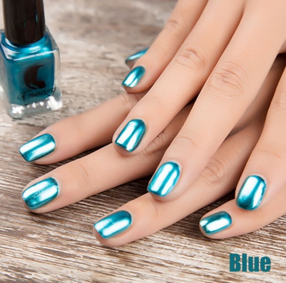 14 Color 6ML Women Fashion Sexy New Metallics Nail Polish Mirror Nail Polish Beauty Makeup Accessories by eprolo