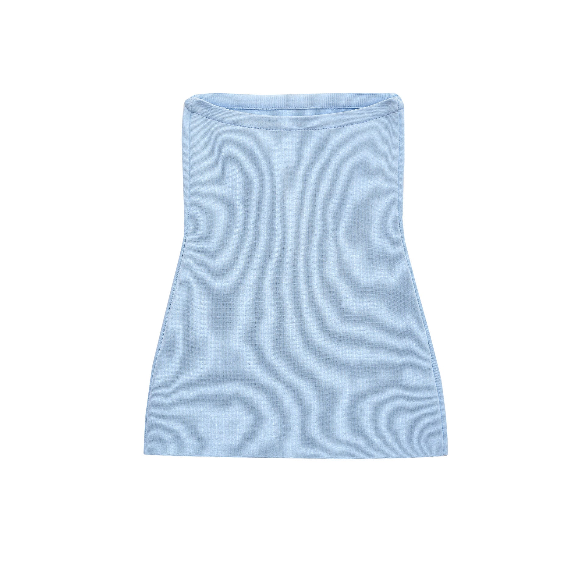 Knitted strapless and hollowed out pants set