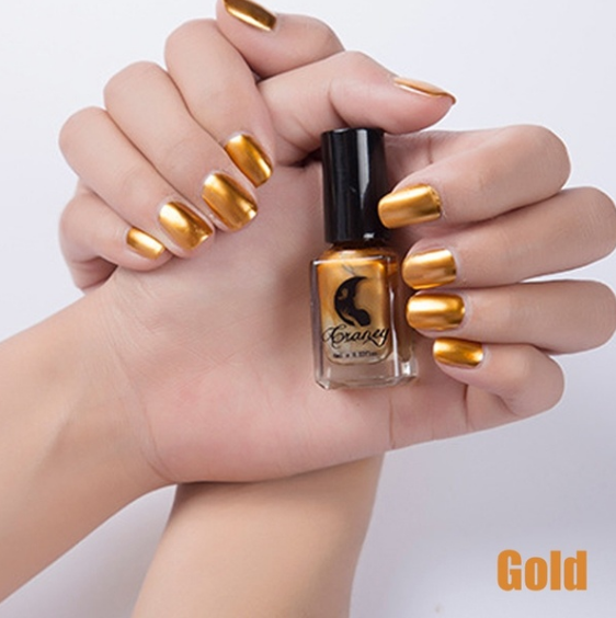 14 Color 6ML Women Fashion Sexy New Metallics Nail Polish Mirror Nail Polish Beauty Makeup Accessories by eprolo