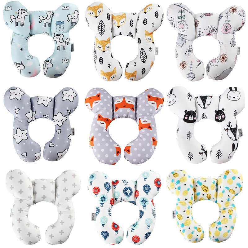 Baby head protection U-shaped pillow stroller fixed head pillow car seat sleeping protection head and neck pillow by eprolo
