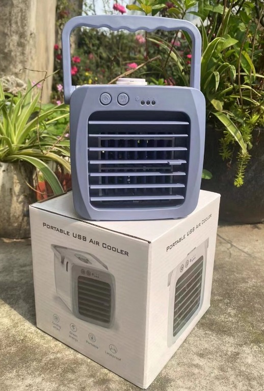 Mini spray Air Cooler Household Desktop Small Air Cooler USB Portable Mobile Air Conditioner Fan by eprolo