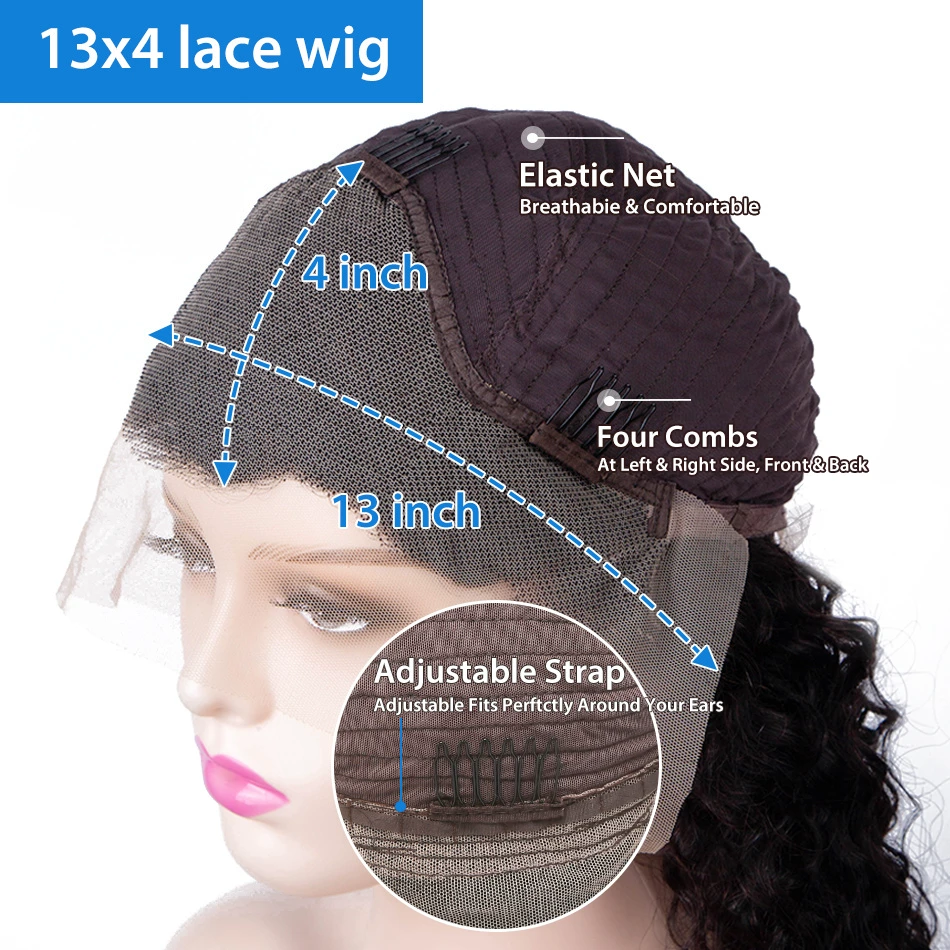 200 Density Straight Human Hair Wigs by eprolo