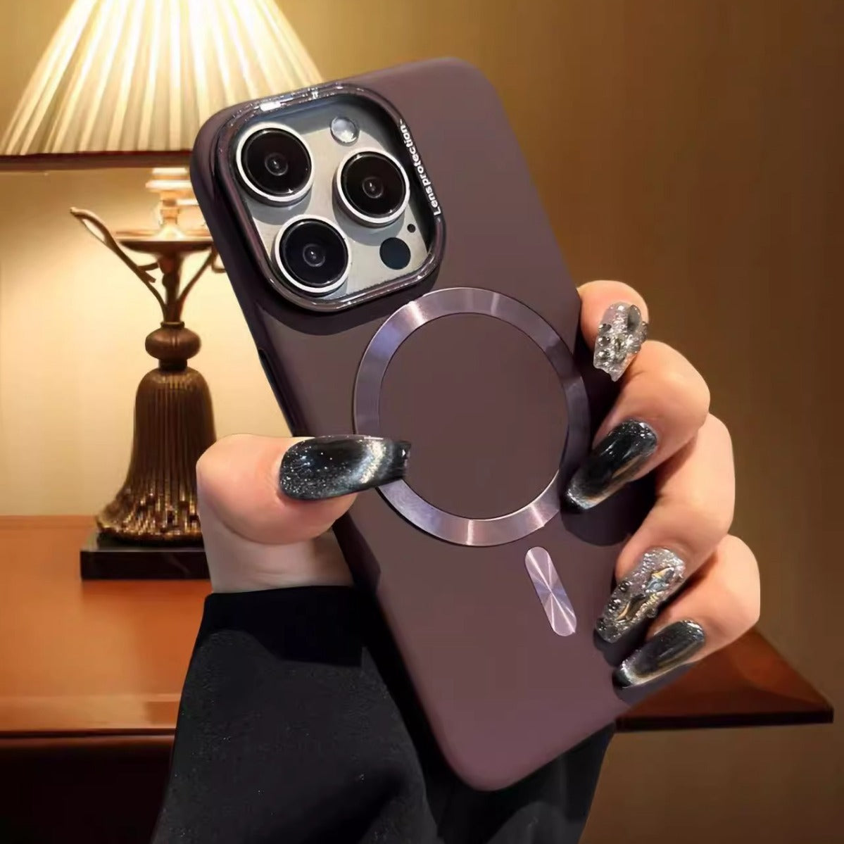 Suitable for Apple 15 Promax phone case new magnetic frosted iPhone 16 all inclusive anti drop 13 protective case by eprolo