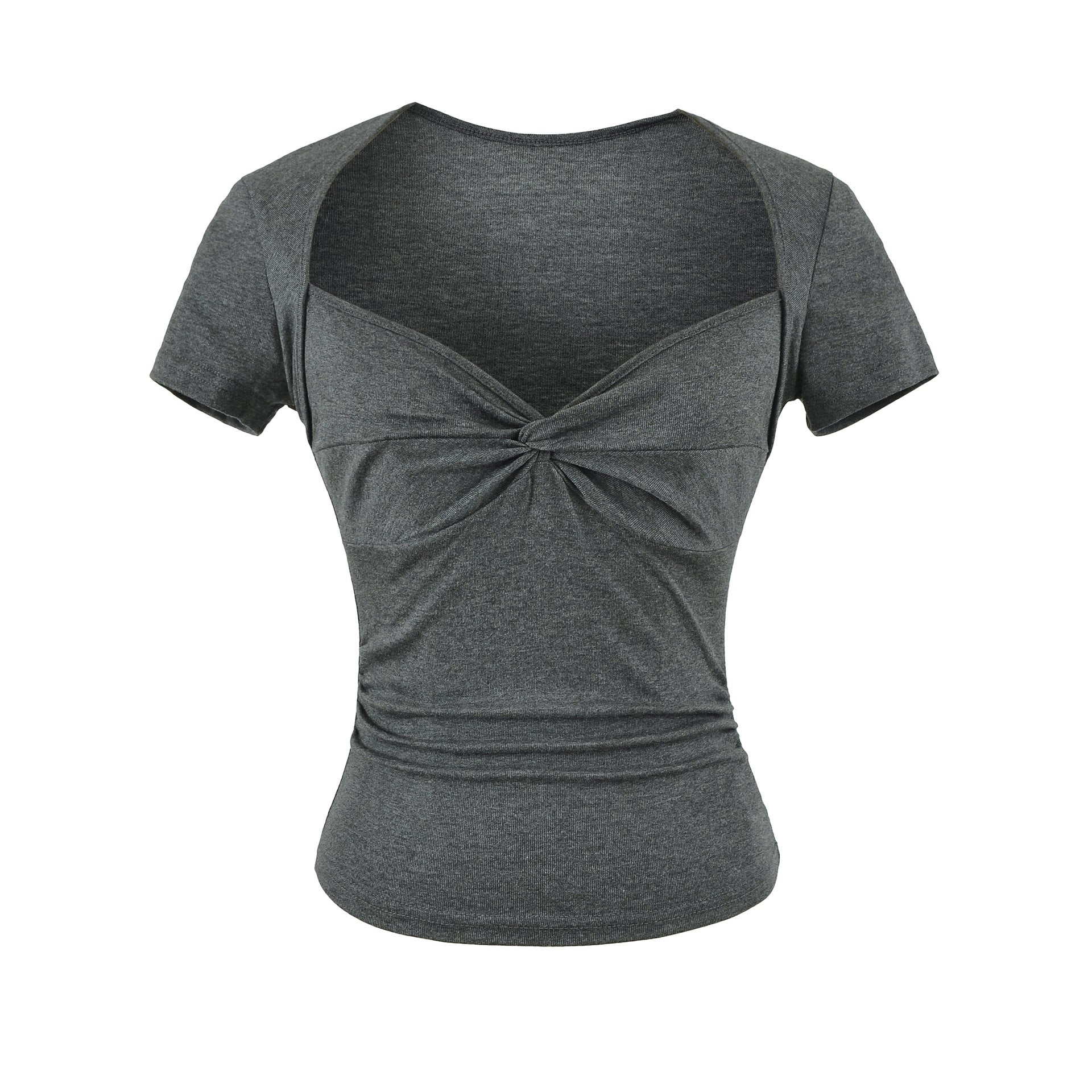 Square neck short sleeved T-shirt for women by eprolo