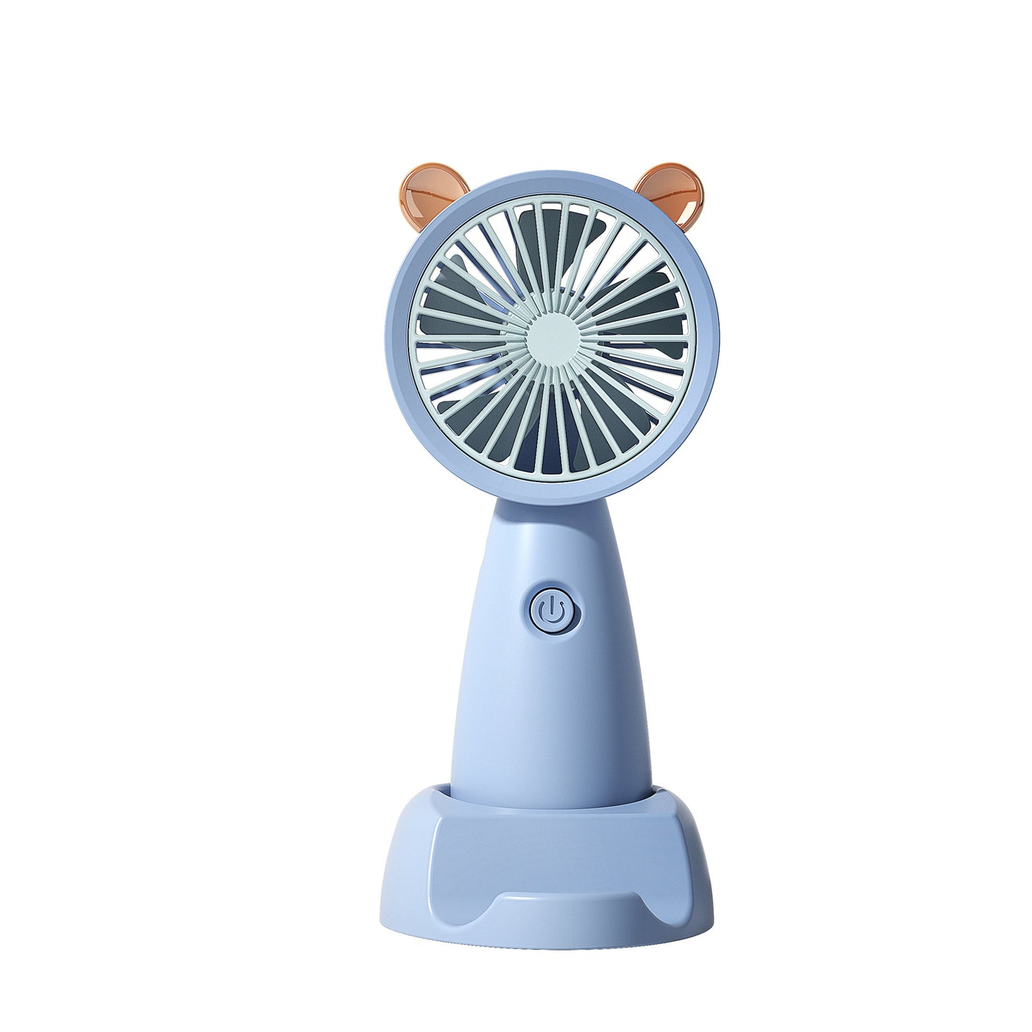 New Handheld Portable Fan USB Charging Cartoon Dormitory Mini Desktop Phone Holder Small Fan by eprolo