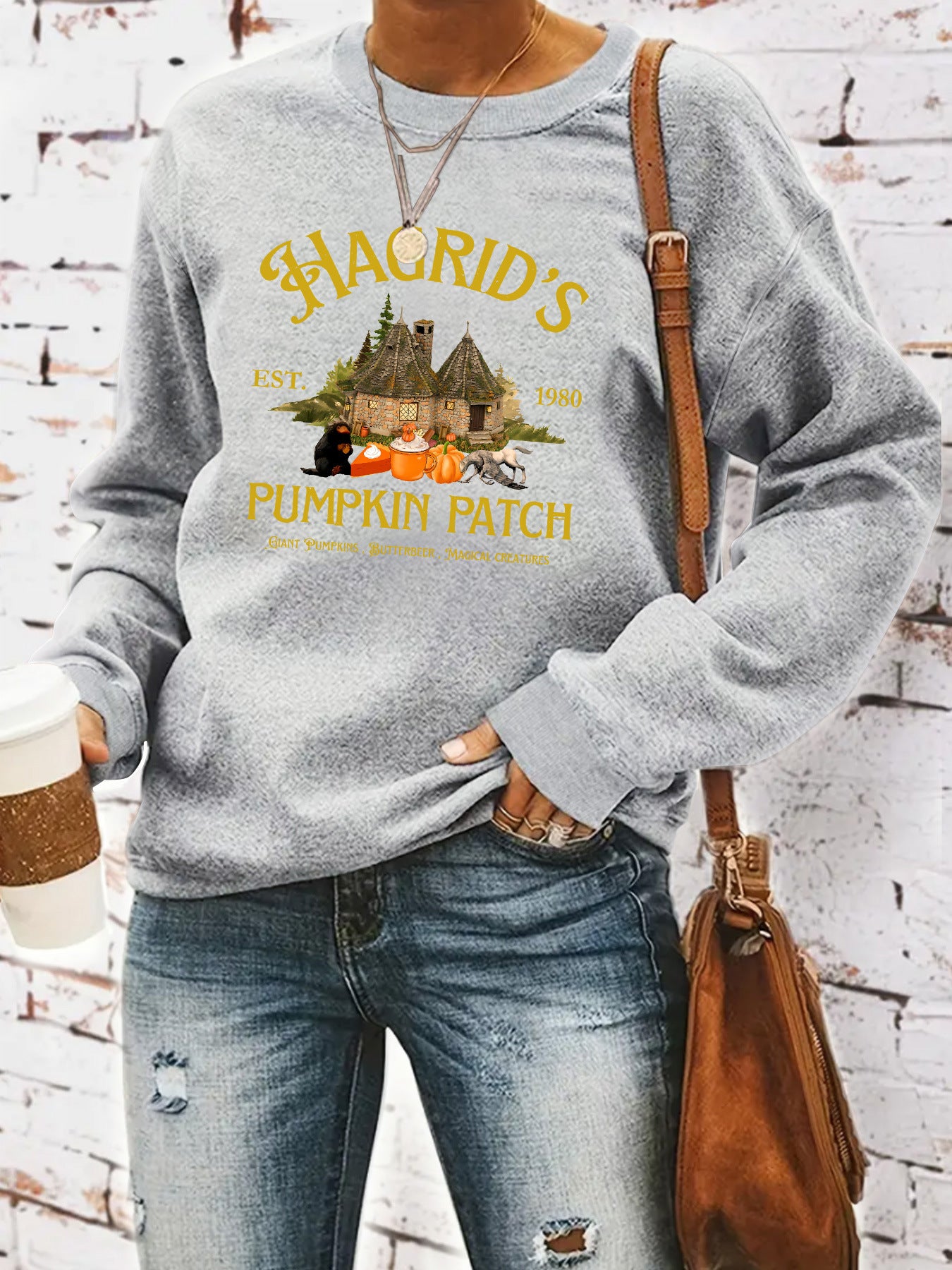 HAGRID'S print on hoodie