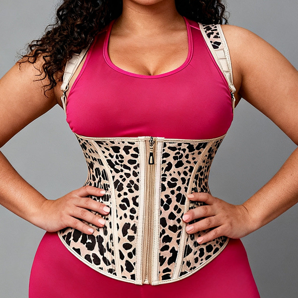 Double Layer Steel Bone Slimming Waist Training Shaping Top with Abdominal Support Latex Shapewear Vest by eprolo