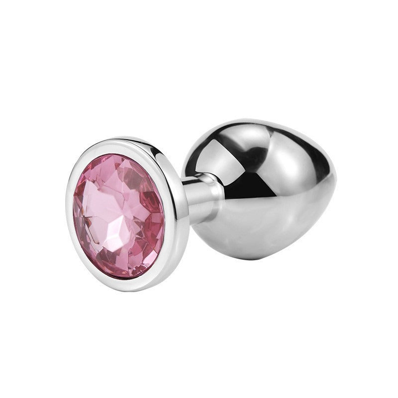 Adult Sex Toy SM Metal Anal Plug For Men And Women Sex Toy Masturbation Anal Expansion Round Anal Plug Medium Silver by eprolo