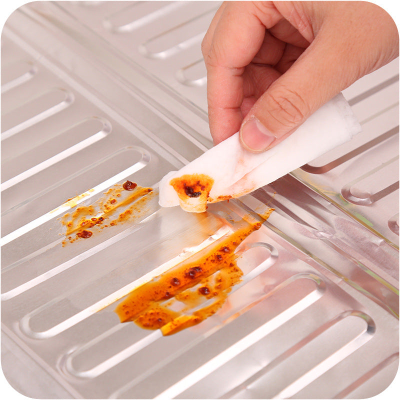 Kitchen Oil-Separating Aluminum Foil Plate Stove Creative Kitchen Supplies Cooking Heat Insulation Splash-Proof Baffle by eprolo