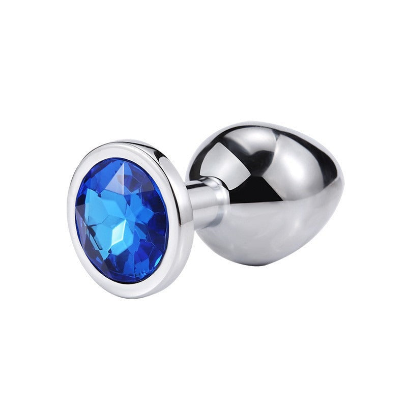 Adult Sex Toy SM Metal Anal Plug For Men And Women Sex Toy Masturbation Anal Expansion Round Anal Plug Medium Silver by eprolo