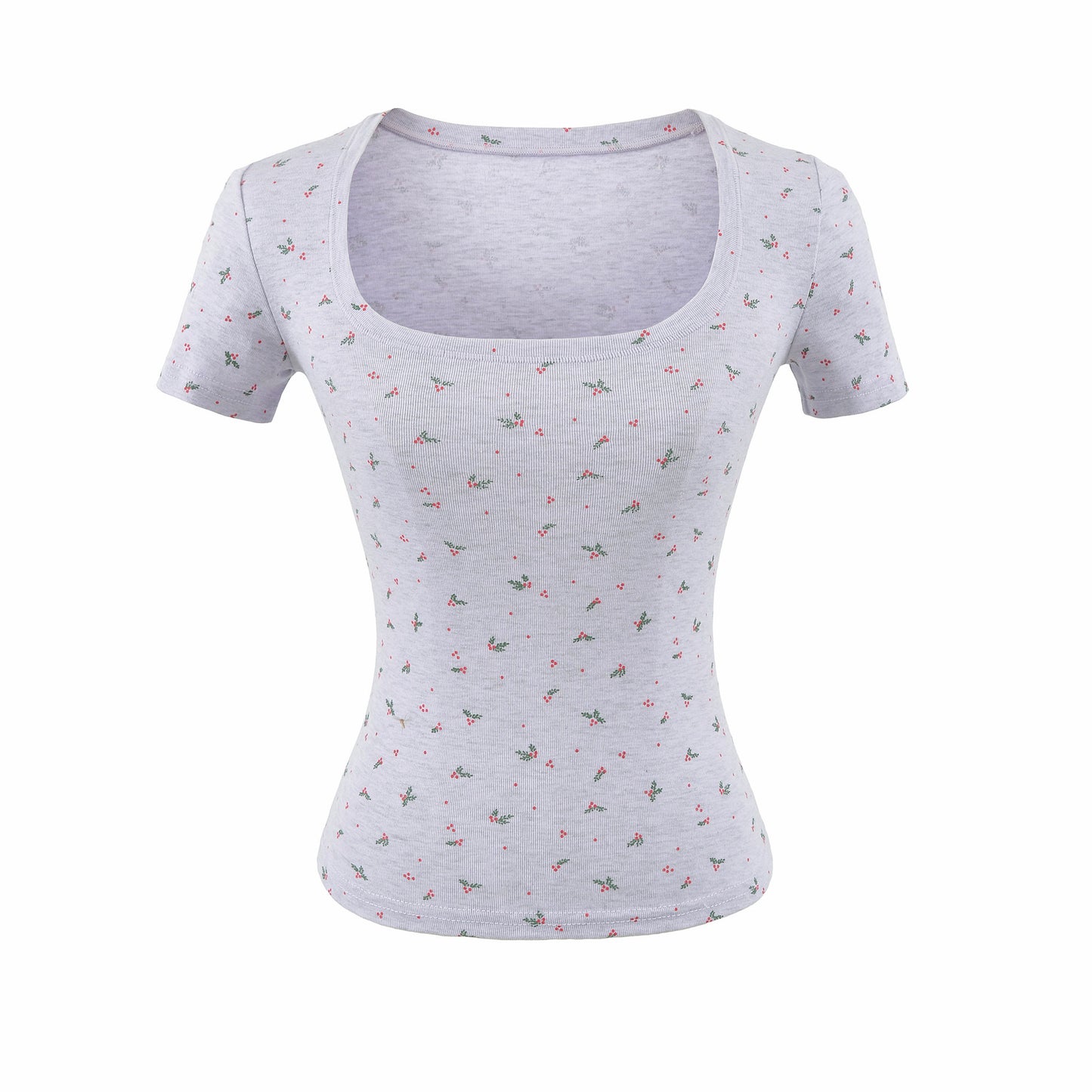 U-Neck Short Sleeve T-Shirt for Women by eprolo