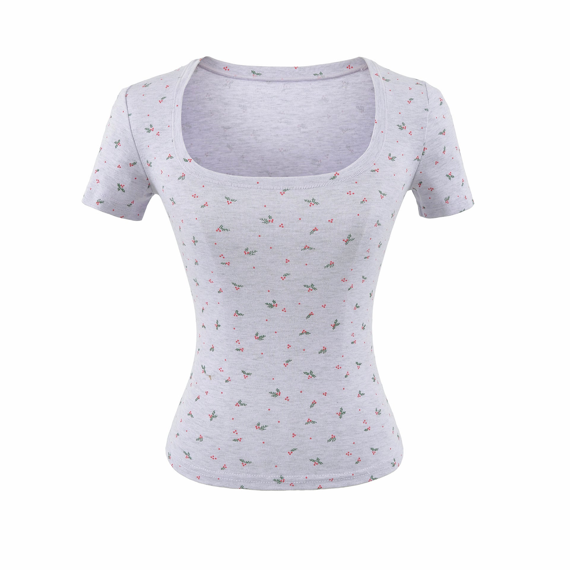 U-Neck Short Sleeve T-Shirt for Women by eprolo