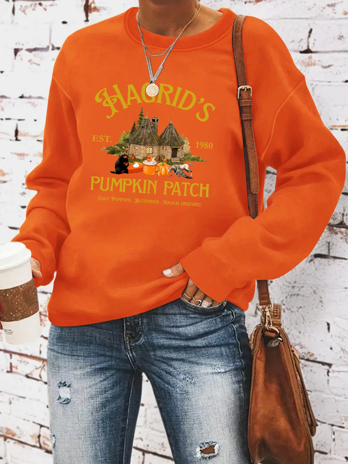 HAGRID'S print on hoodie by eprolo